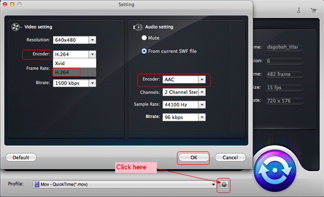 Customize MOV for iMovie